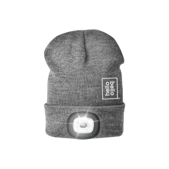 Adult Grey Flashlight Toque